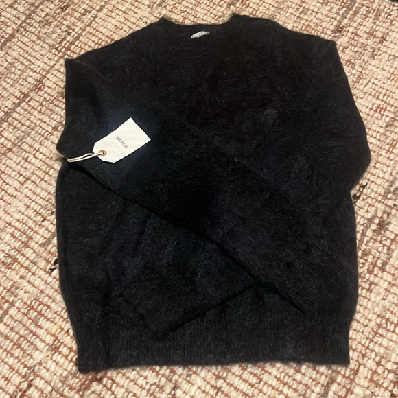 RE/DONE CLASSIC CREW SWEATER IN MINERAL BLACK Size S - NWT - Picture 3 of 4